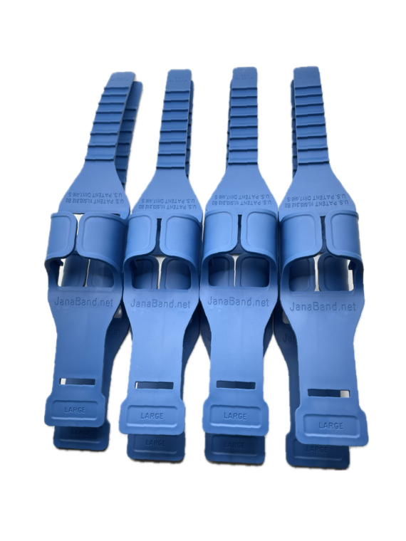 8 piece multipack of JanaBands designed to organize the hospital bedside